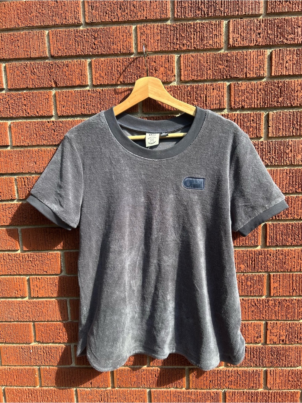 Picture Organic Clothing Terry Ringer T-Shirt Charcoal Grey Size M